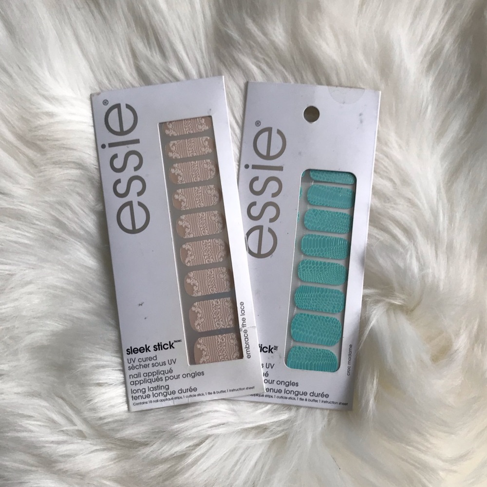 Essie Sleek Stick UV Cured nail appliqué bundle